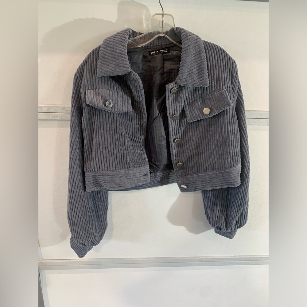 SHEIN Bomber Jacket-cropped